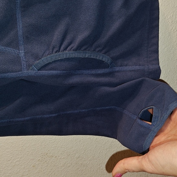 The North Face Teal front zip sweat jacket sz M - Picture 3 of 5